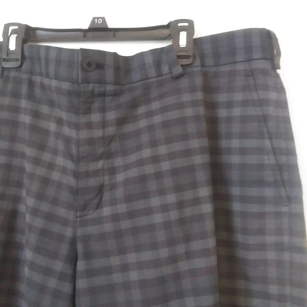 Nike Golf Men's Shorts, Grey Plaid, 38 waist